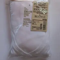 【新品】メンズ　無印良品　ぬくもりVネックシャツ　オフ白　L