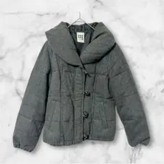 SEVENDAYS＝SUNDAY中綿ジャケット グレー ビッグカラー 暖か