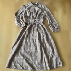 earth musicecology チェック柄ワンピース M