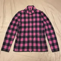 UNIQLO ユニクロ　チェック柄フリースジャケット レディースLサイズ