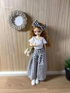 22cmドール服 ハート柄スカート♡♡コーデ2点セット - メルカリ
