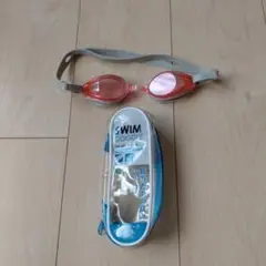 SWIM GOGGIE ピンク スイムゴーグル ケース付き