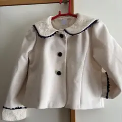 ホワイトジャケット レースの襟