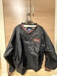 ナイロンジャケット Vネック ブラックのサムネイル