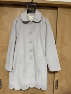 【訳あり】earth music&ecology 丸襟コート シミ有