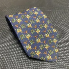 【Salvatore Ferragamo】 総柄 イタリア製 シルク