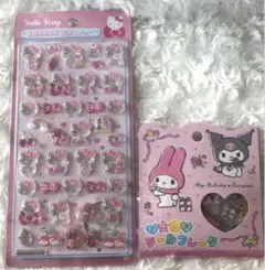 古*ん様 ハローキティ　キティ　マイメロ　ボンボンドロップシール　第一弾　おはじ