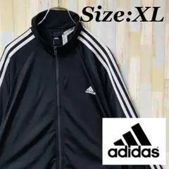 adidas ラグラン トラックジャケット フルジップ ブラック 3本線