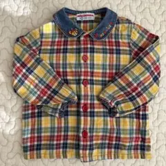 ミキハウス チェック柄シャツ 90