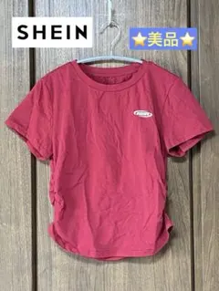 ⭐️美品⭐️SHEINシーインロゴプリント シャーリング Tシャツ カットソー