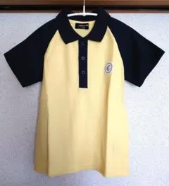【限定お値下新品】COMME CA ISM ポロシャツ イエロー/ネイビー120