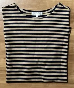 【新品,未使用】THE SHOP TK：ボーダ半袖カットソー/Tシャツ、Lサイズ