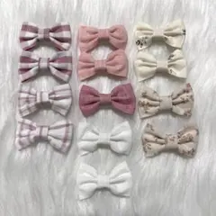 【美品】ベビーアクセサリー　14点まとめ売り　リボンヘアピン　女の子　可愛い