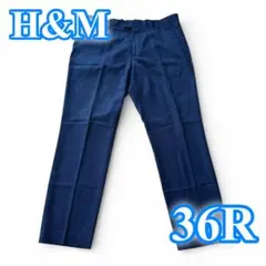 H&M メンズ スラックス 36R ネイビー スリムフィット メンズ 日本L相当のサムネイル