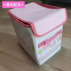 ほぼ未使用品！ベビー用品 おむつストッカー 箱 折りたたみ ボックス ピンクのサムネイル