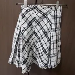 OLIVE des OLIVE フレアスカート チェック柄