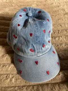 デニム　ハート　刺繍　キャップ ZARA ザラ　帽子　ハットのサムネイル