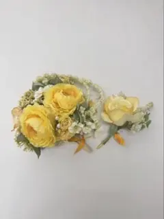 造花　ブーケ　ブートニア