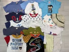 男の子90cm夏服Tシャツなどまとめ売り16点ファミリア帽子付き