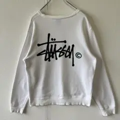 STUSSY ステューシー スウェット ホワイト 汚れアリ
