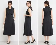 ロペ 襟付きカシュクールラップワンピース EX-3 3L 大きいサイズ 日本製のサムネイル