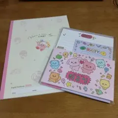 カービィ ノート 英語用と 便箋封筒セット