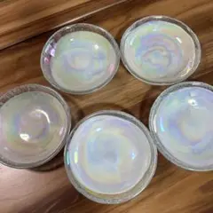 ガラス皿　5枚　レトロ感あり