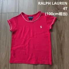 【RALPH LAUREN】Girls 半袖 トップス Tシャツ 赤色