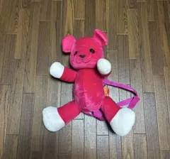 ポストペット モモ ひざ掛け付きリュック ぬいぐるみリュック レトロ ポストペット モモ ぬいぐるみリュック ひざ掛け付きリュック レトロ