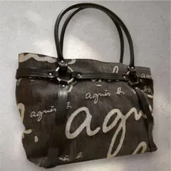 ✨️美品✨️agnes b.VOYAGE ハンドバック デニム レザー