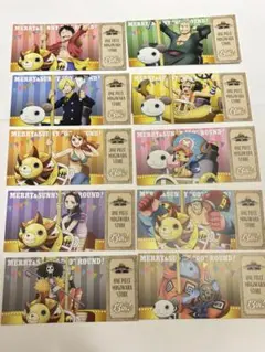 ワンピース　麦わらストア13周年特典　チケット風カード　コンプリート　セット