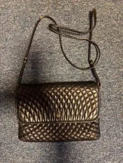 キルティング 黒 ショルダーバッグ