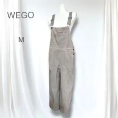 極美品 ウィゴー コーデュロイ オーバーオール グレー 大人カジュアル　秋冬