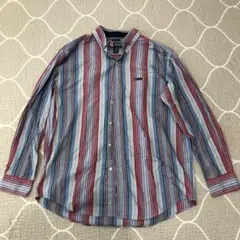 CHAPS チャップス　ストライプ　長袖シャツ　Lサイズ　希少柄