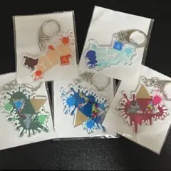 スプラトゥーン　コラボフェスアクリルキーホルダー5個セット