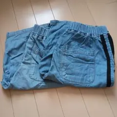 デニムブルー ハーフパンツ 150センチ×2枚