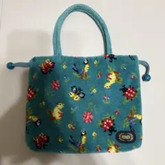 フェイラー　手付き巾着　バッグ　ブルー　ハイジ　完売品