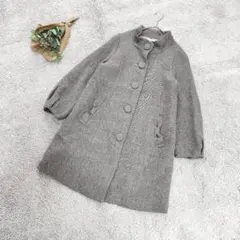 B2332【アースミュージックアンドエコロジー】コートかわいい裏地ボリューム袖M