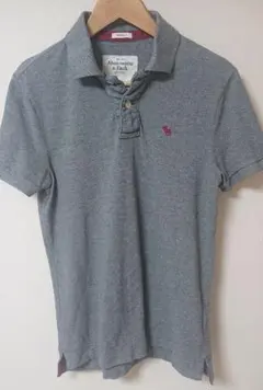 アバクロ  ポロシャツ  グレー  Sサイズ