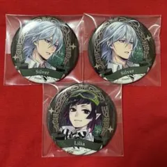 ツイステ 缶バッジ シルバー・リリア セット ★★ セブン限定 実験着★★