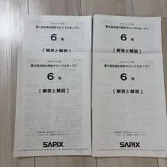 SAPIX 6年 学校別サピックスオープン 最新2025年 - メルカリ