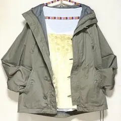 マウンテンパーカー ベージュ レディースL フェアリーグランジ ヴィンテージ