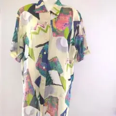 1点物 ヴィンテージ昭和レトロTOKYO SAGAMI 抽象半袖シャツアソート