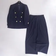 ヴィンテージ スーツ 紺ブレ ダブルブレスト セットアップ パンツセット XL