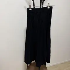ナルシス⭐︎プリーツロングスカート ブラックのサムネイル