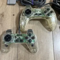PS1 PS2 HORI コントローラー　クリア　2個セット ③