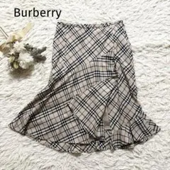 希少サイズ❤️BURBERRY LONDON フレアスカート メガチェック 44