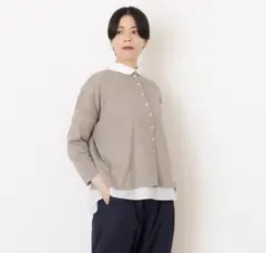 【STAMP AND DIARY】2wayタイプ 長袖 ライトベージュ
