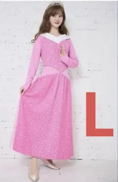 【タイムセール】しまむら ちはる オーロラ姫 ルームワンピース ピンクL