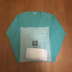 cash&barba ウーステッドカシミヤ150クルー グリーン サイズ3 cash&barba】ウーステッドカシミヤ150クルーネック, V Green - メルカリ